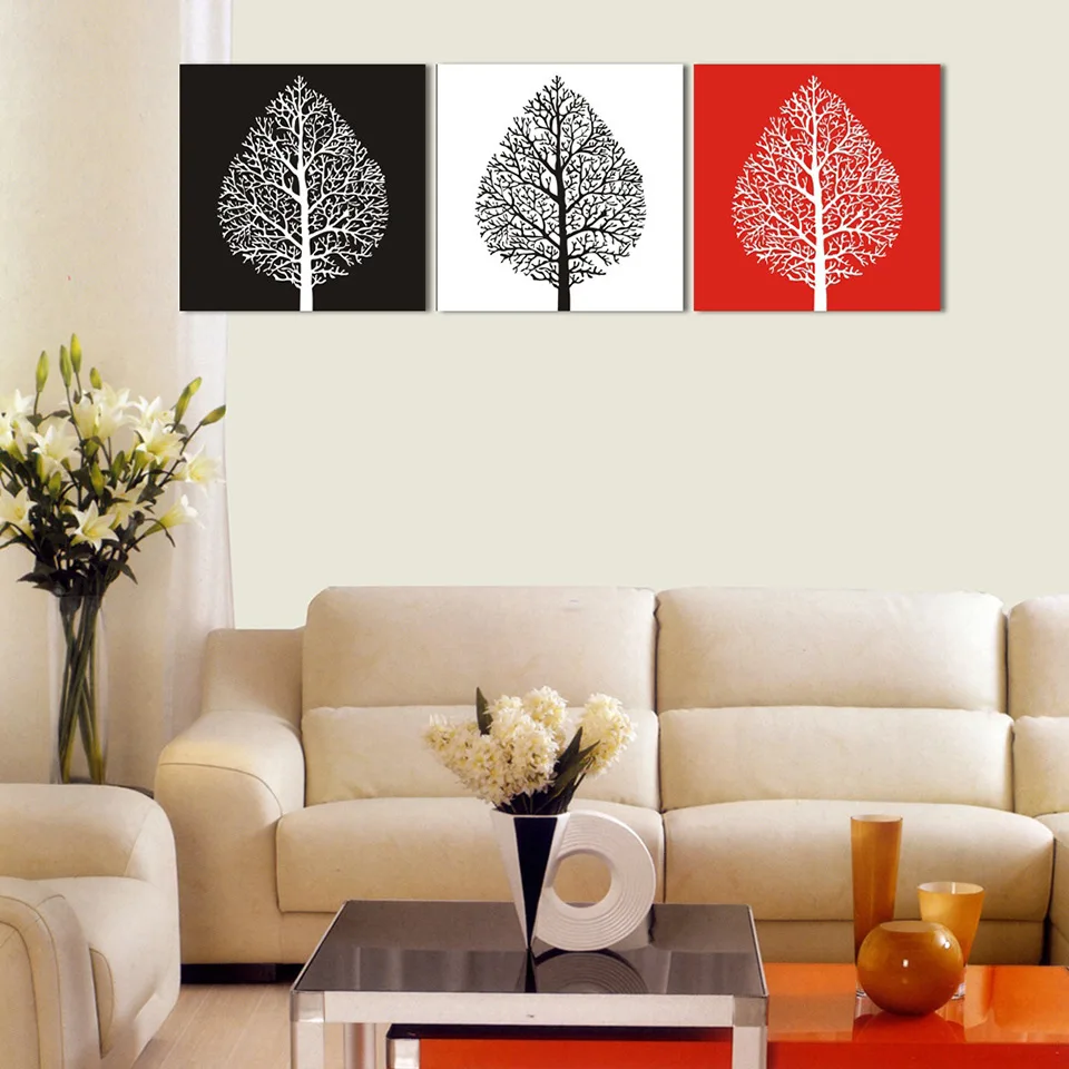 Современное домашнее украшение холст картина маслом настенная живопись тройная