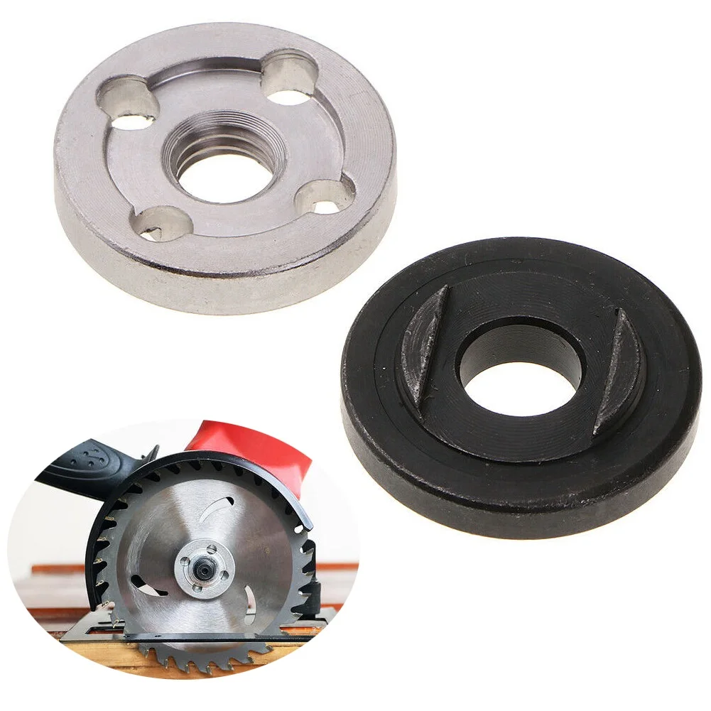 

Новинка 6 шт. стальные блокировочные гайки фланец гайка внутренний внешний комплект угловой шлифовальный инструмент Аксессуары для углово...