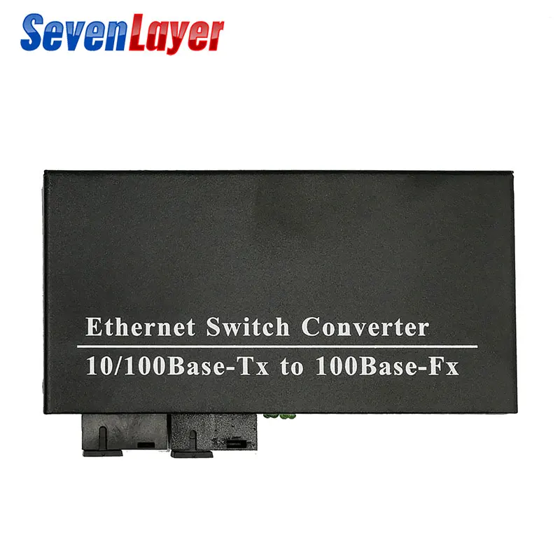 10/100M Ethernet волоконно-оптический преобразователь волокна коммутатор Ethernet конвертер одиночный режим 3 RJ45 2 SC волокно Порты и разъёмы