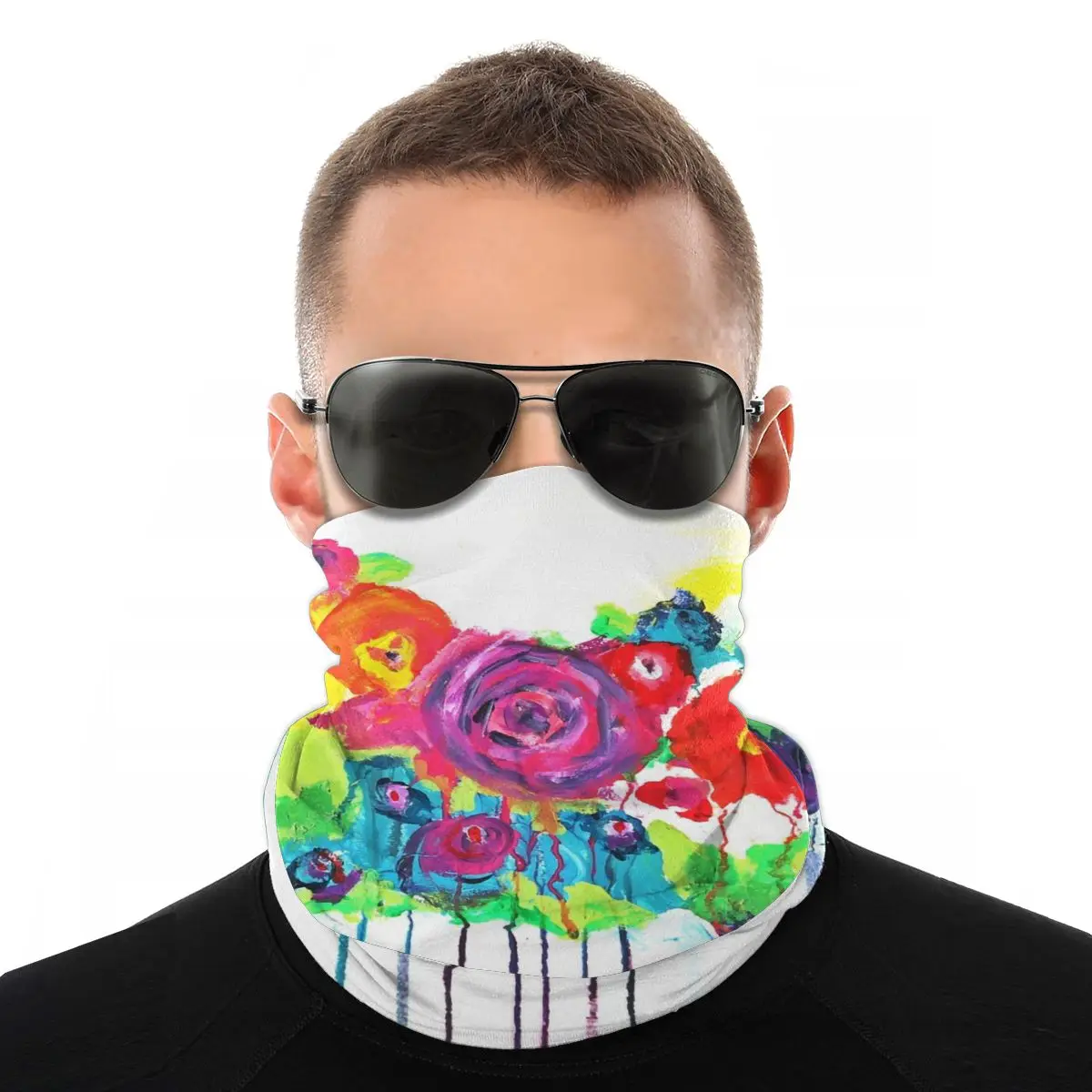 

Floral Fetish Scarf Half Face Mask Men Women Fashion Neck Gaiter Seamless Bandanas Windproof Headwear Biking Hiking