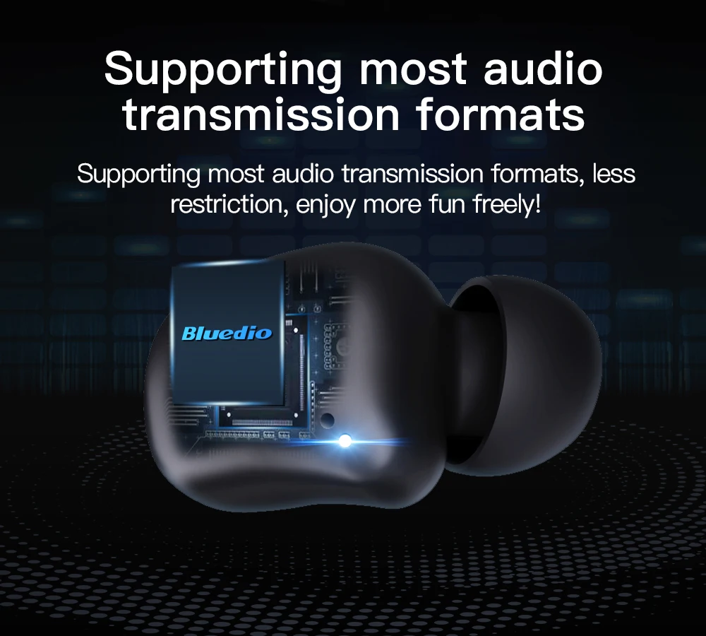 Bluedio wireless bluetooth earphone for phone T-elf 2 TWS stereo sport earbuds headset with charging box built-in microphone