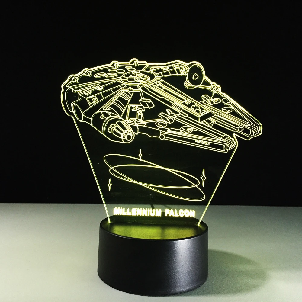 Светодиодный ночник Сокол 3D цветная атмосферная настольная лампа украшение для