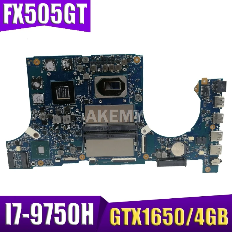 

Akemy Motherboard For ASUS TUF Gaming FX505G FX505GT FX95GT FX95GT9750 Laptop Mainboard I7-9750H GTX 1650/4GB GDDR5