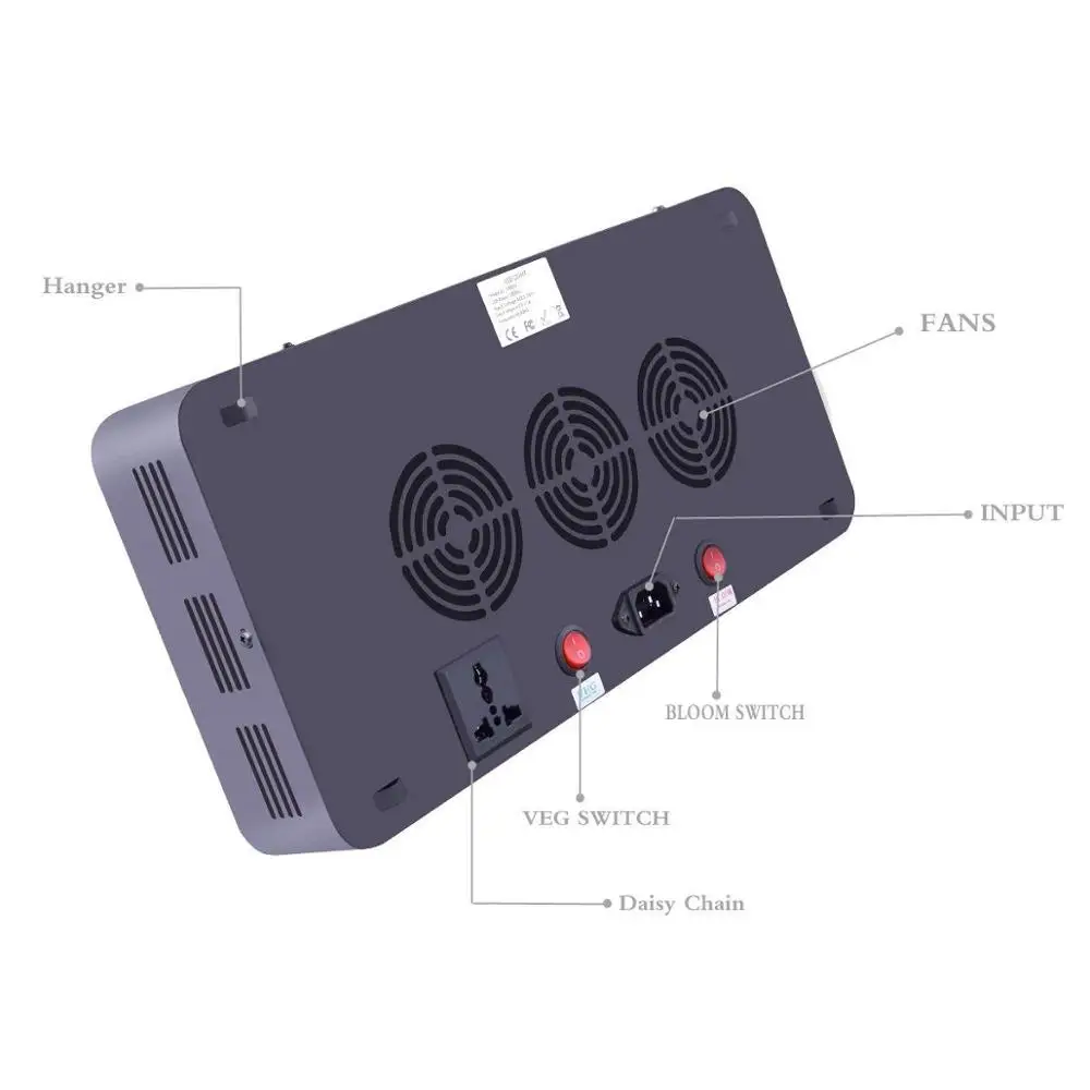 Высокая эффективность полный спектр led grow lights с отражателем 600 Вт/900 Вт/1200 Вт для