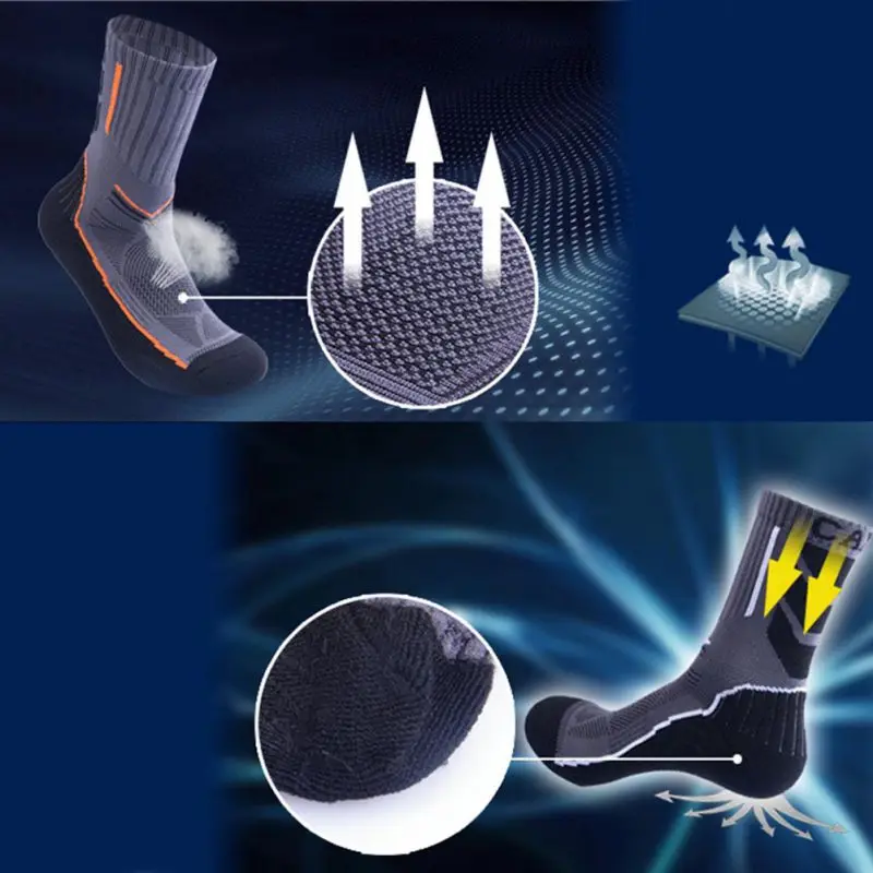 

Men Sports Cotton Socks Quick Dry Breathable Absorb Sweat Antibacterial Summer Winter Training Socks