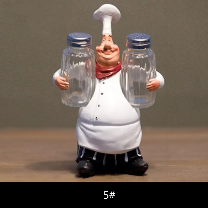 

European Retro Chef Model Decoration Resin Crafts Mini Chef Statue Decoration