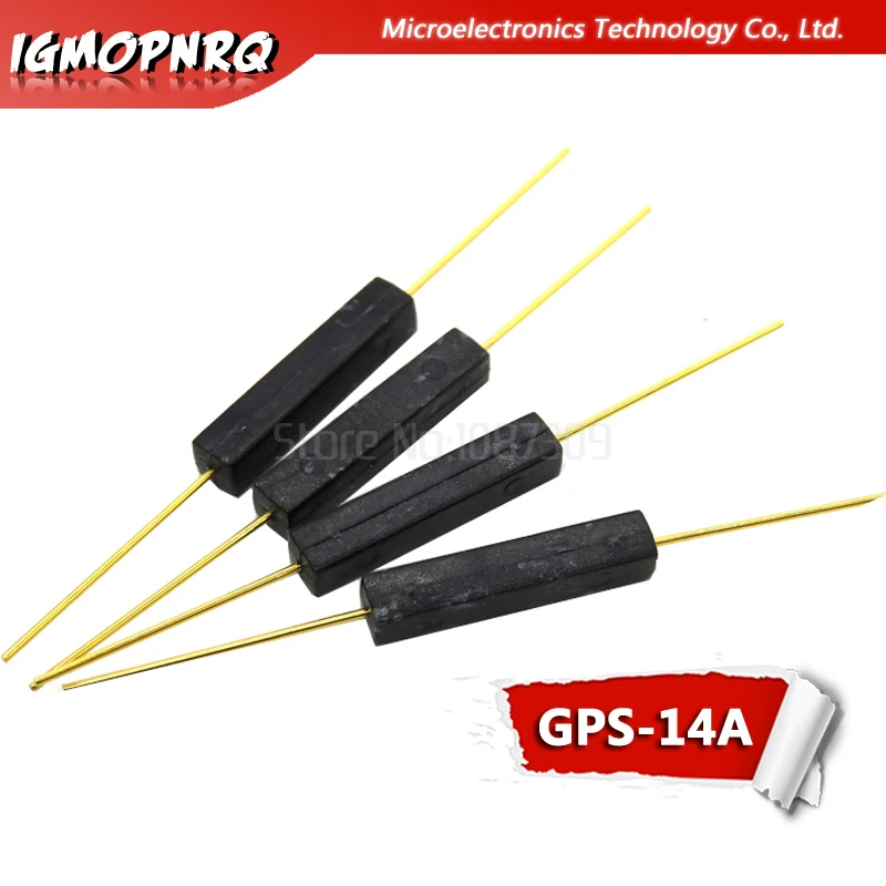 

50pcs Reed Switch Plastic Type 2*14mm Normally Open Magnetic Switch Anti Vibration GPS-14A