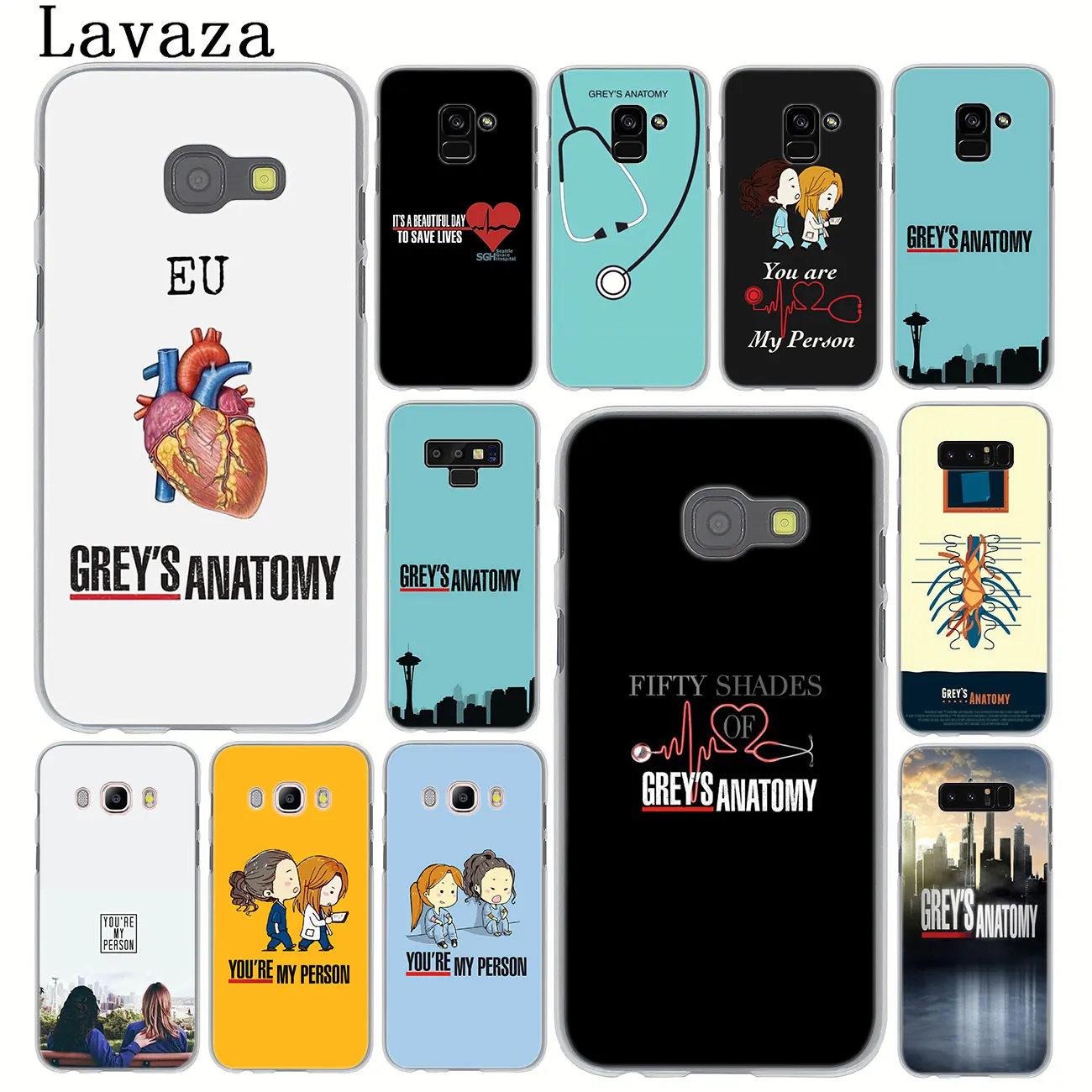 Чехол для телефона Lavaza Greys с анатомией серого цвета Samsung Galaxy Note 10 9 8 A9 A8 A7 A6 Plus 2018 A3 A5