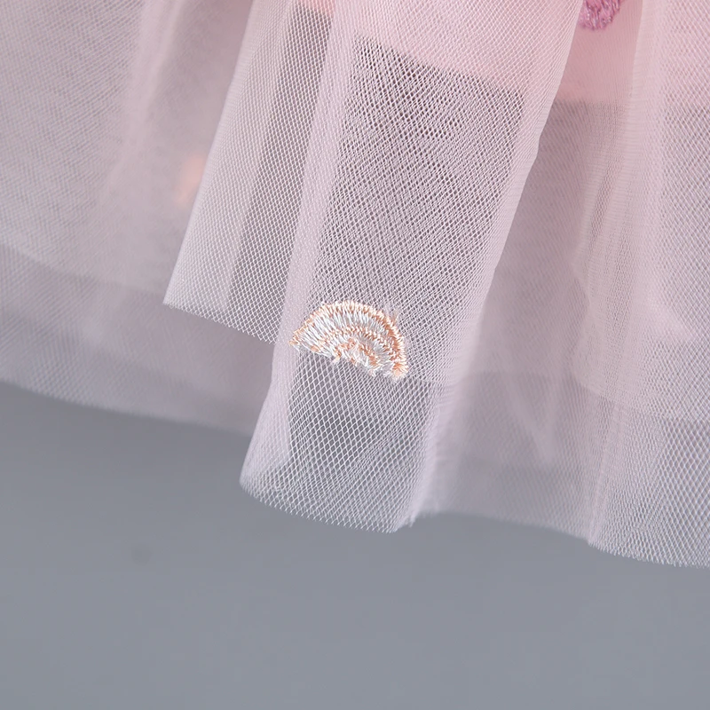 Юбка-пачка с вышивкой для маленьких девочек летняя фатиновая одежда малышей