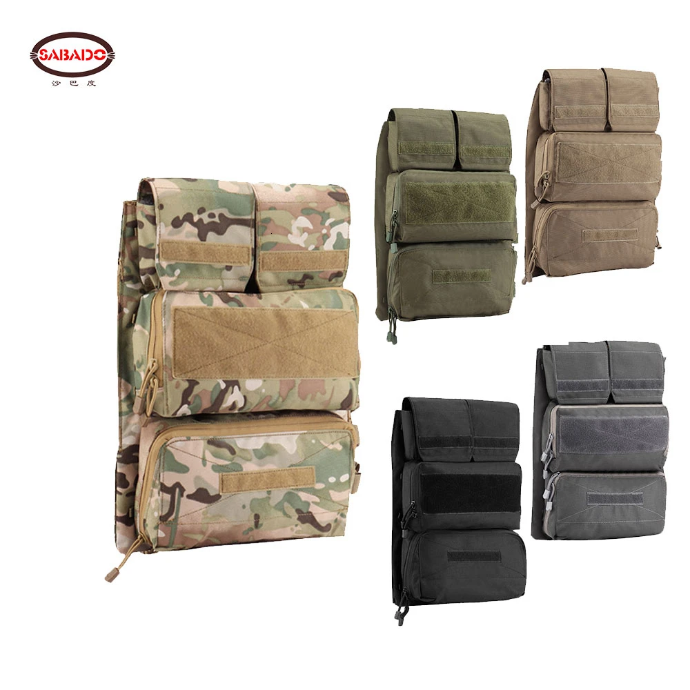 

Tactical Pouch Zip-on 2.0 Panel Platform For JPC CPC AVS Vest 2 Vertical And Horizontal GP Magazine Expandable Pocekts Nylon