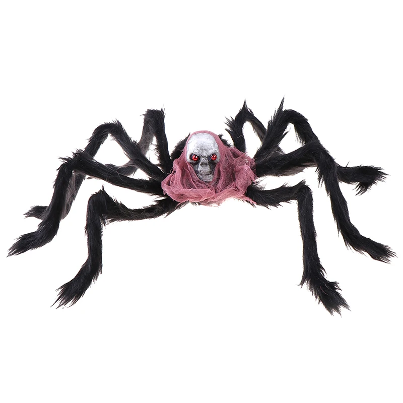 1 шт. супер большой черный плюшевый Паук Стиль праздничные украшения для