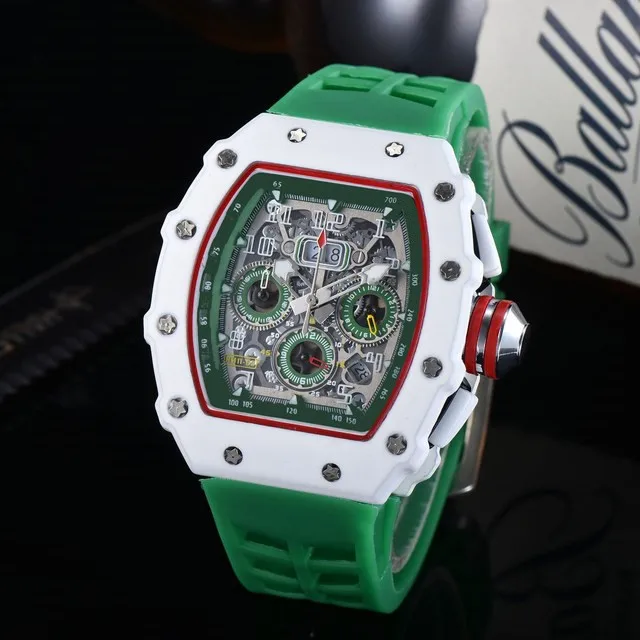 

2021 Richard 6-pin Running Second Men's Watch Top Luxury Watch Men's Quartz Automatic Watch Male Clock