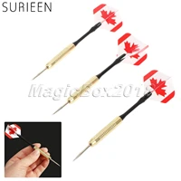 3 pcs 16g steel needle tip darts set with canada flag flights standard thread plastic shaft barrel professional alloy darts