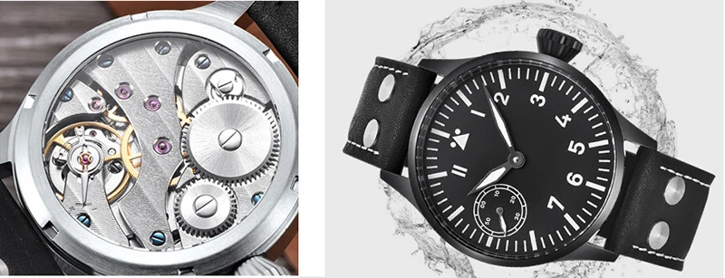 Мужские механические часы pilot Seagull st3600 6497 сапфировые Corgeut винтажные военные наручные часы 17 драгоценностей ручной работы 44 мм
