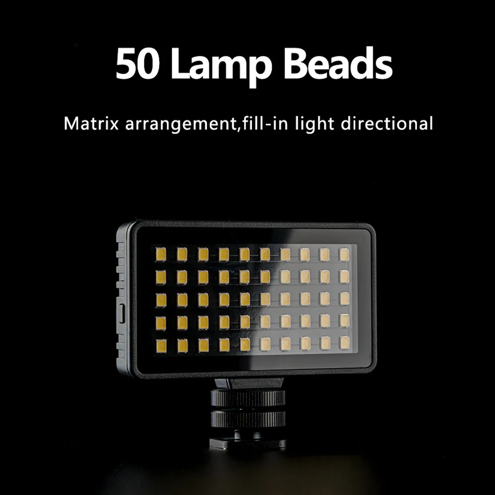 TELESIN Vlog заполнясветильник свет Холодный башмак Мини светильник цветной фильтр