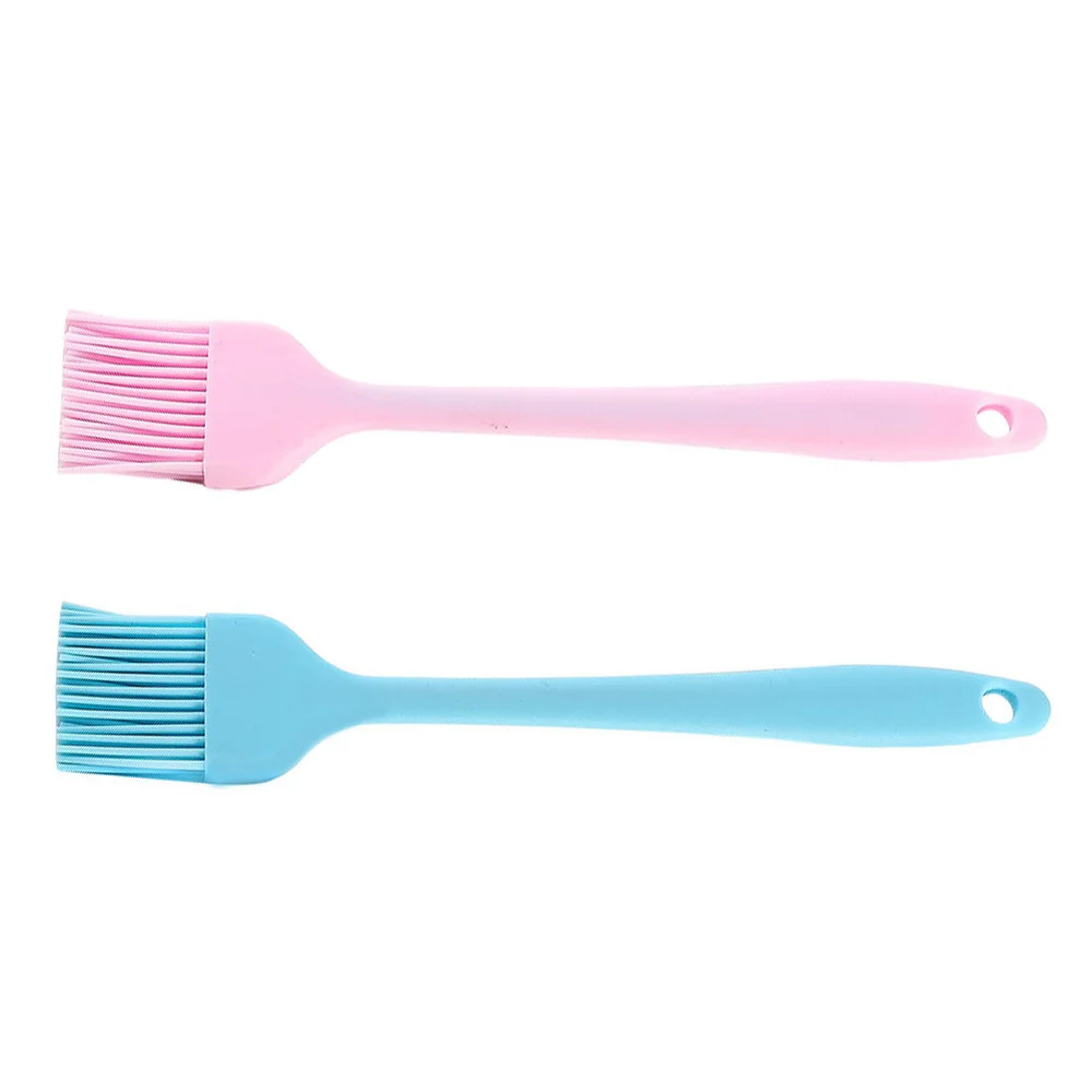 

2Pcs Barbecue Oil Brushes Silicone Brushes High Temperature Resistance Blue