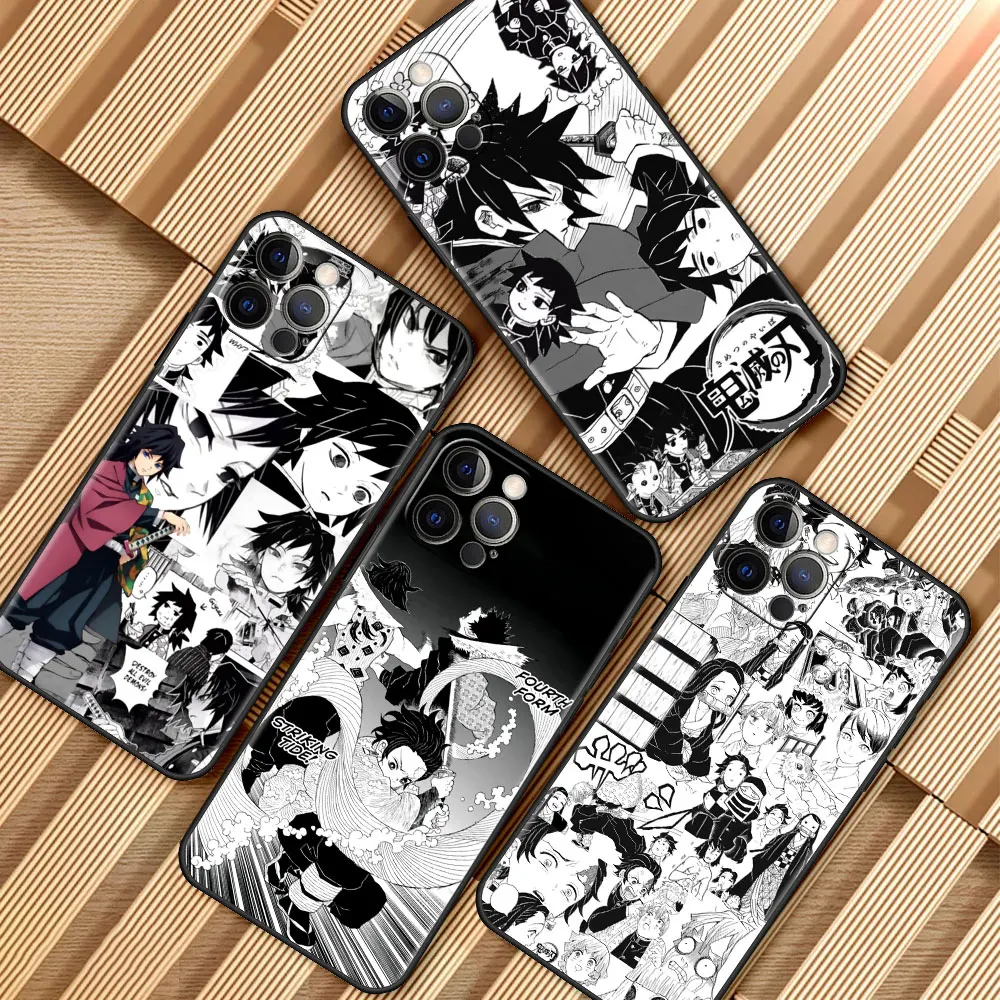 

Phone Case for Apple iPhone 11 7 12 Pro 13 mini XR X 6 6S XS Max 5 5S 8 Plus SE Soft Silicone Cover Demon Slayer
