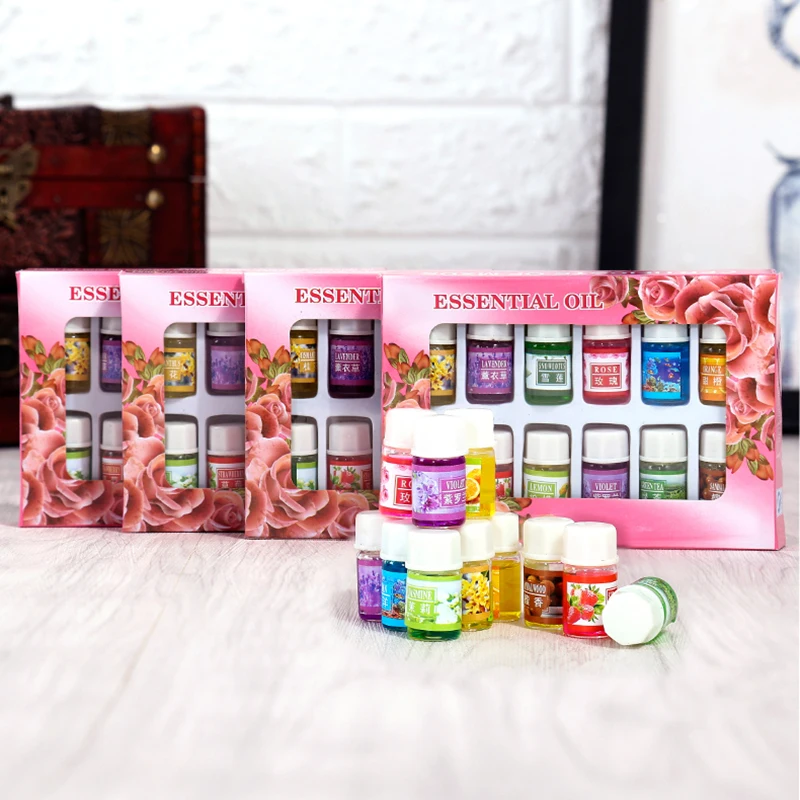 12pc/Set Aromatherapy Water Soluble Essential Oil Humidifier Air Purifier Incense Burner Body Beauty Relieve Stress Oi - купить по