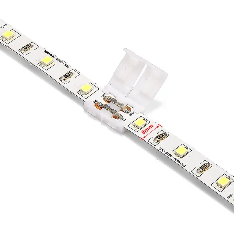 10 шт. 8 мм 2 контакта Светодиодные разъемы 4 RGB ленточный разъем для бесплатной