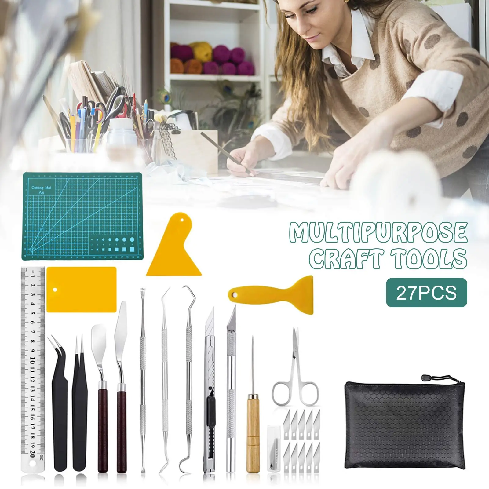

27 шт./компл. ремесло винил набор инструментов виниловые инструменты для прополки Набор для резки простые виниловые прозрачные инструмент с...