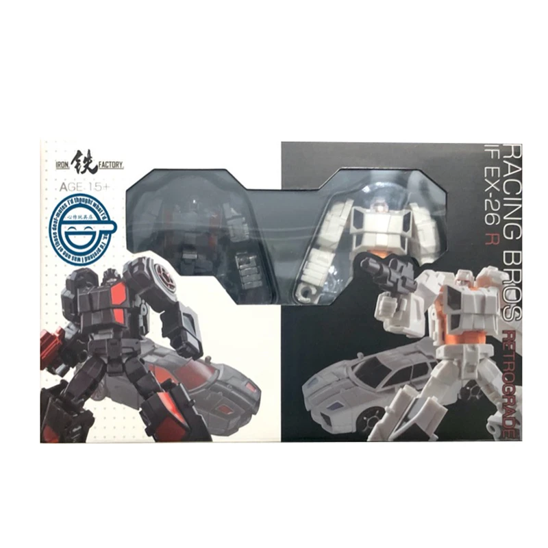 Фигурка-трансформер IronFactory EX-26R Racing Bothers Retrograde Mini Model 9cm Statue Deformation Car Robot Figma.