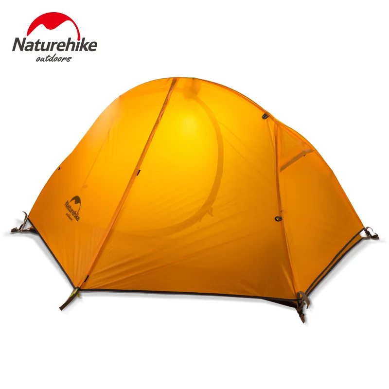 

Палатка Naturehike туристическая нейлоновая, на 1 человека, 20D, двухслойная, Ультралегкая, водонепроницаемая, для велоспорта, пешего туризма, путе...