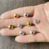 junkang 30pcs ufo shaped metal spacer beads connectors for jewelry making diy handmade bracelet necklace accessories material