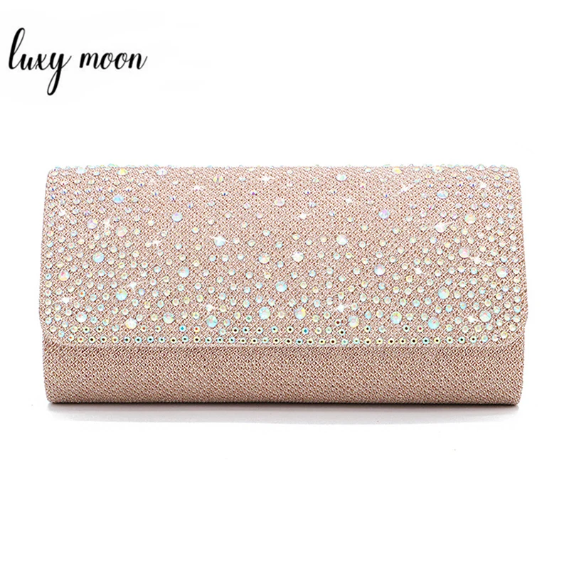 

Luxy Moon Women Party Bag Wedding Purse Crystal Clutches Envelope Evening Bag Fashion Design Chain Shoulder Bags Wallet ZD1457