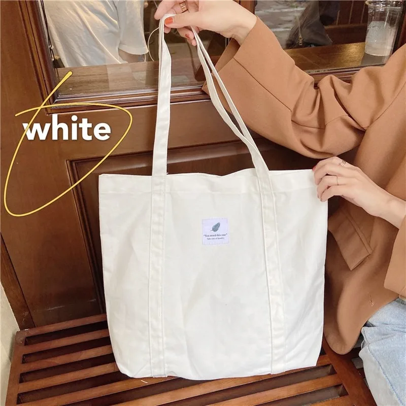 

Coffee simple solid color small fresh ins literary retro forest women's shoulder canvas bag tote bag women bag ladies hand bags