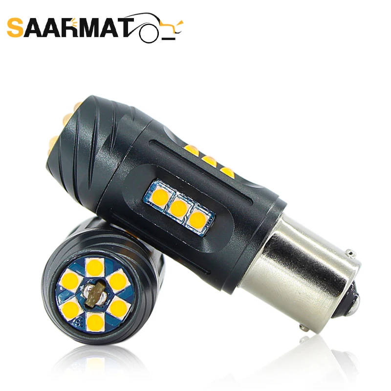 

SAARMAT 2* LED CANBUS No error 1156 ba15s P21W 7506 1156PY bau15s PY21W 7507 T20 WY21W 7440 7444 W21W Turn Signal car Light Lamp