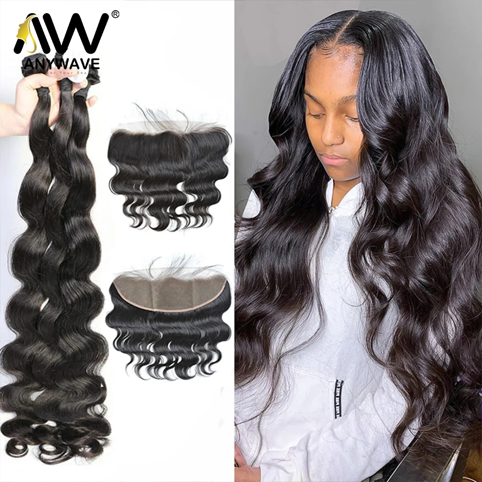 

Malaysia Body Wave Virgin Human Hair 30 40 Inch Weave Bundles With 13x4 Lace Frontal 3 4 Bundles Closure Extension Wholesale