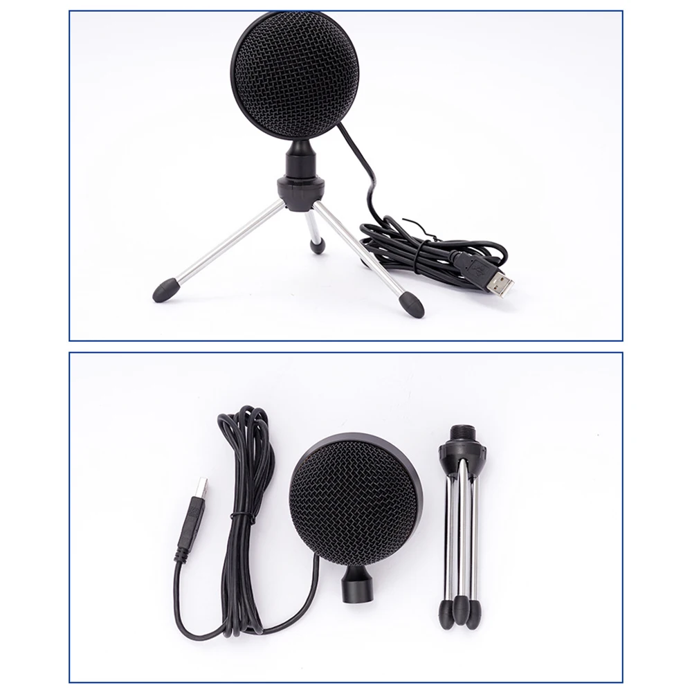 

Muslady USB Omnidirectional Condenser Microphone Desktop Computer Conference Mic Plug and Play with 360 Pickup