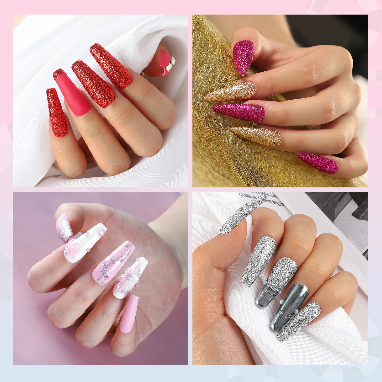 Acrylic Nail Kit Gel Polish Set Tips All For Manicure Tools Brush Professional Nails Art From RU UV LED Lamp | Красота и здоровье