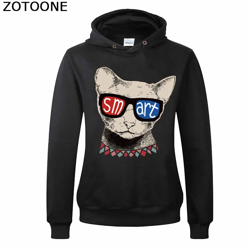 Милые очки ZOTOONE нашивки для одежды с умным котом наклейки утюгом переодевания