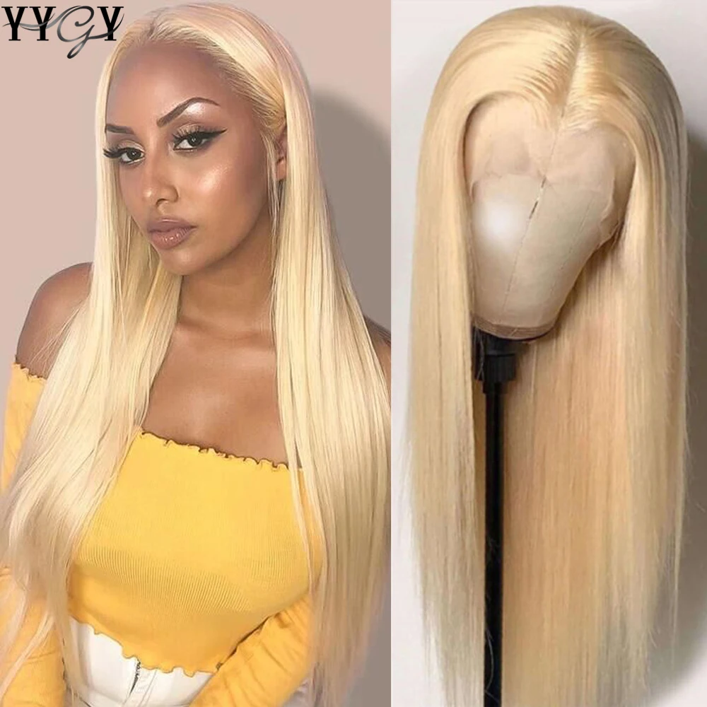 

613 Blonde Straight 13x4 Lace Front Wig Remy Glueless Brazilian Lace Frontal Human Hair Wigs Pre Plucked With Baby Hair 150%