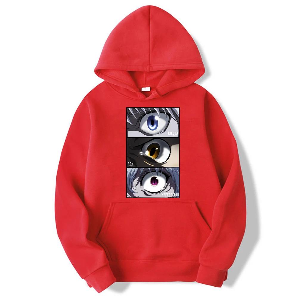 

New Hunter X Hunter Japanese Anime Fashion Hoody for Men Loose Comfort Cartoon Printing Pullover Sweatshirt Anime Casual Hoodies