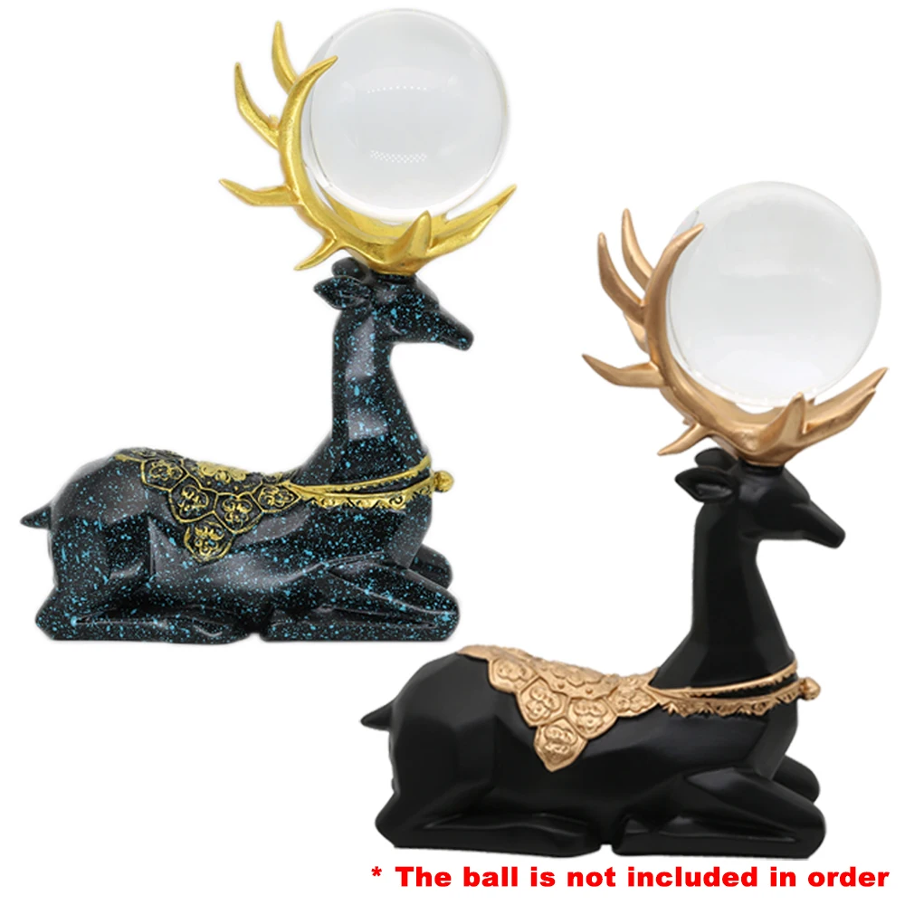 Полимерная Статуэтка оленя стенд для хрустального стекла объектив шар 60 70 мм