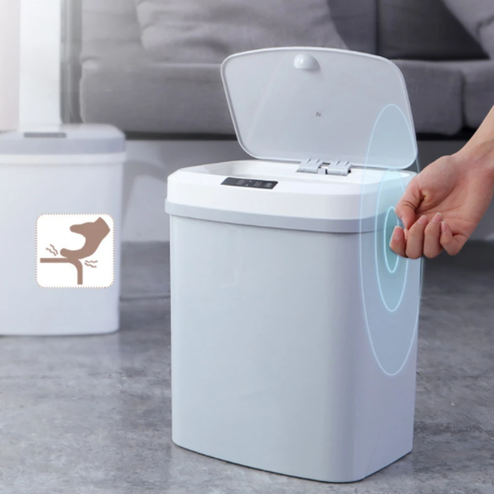 Автоматическая Индукционная мусорная корзина инфракрасный умный Бесконтактный