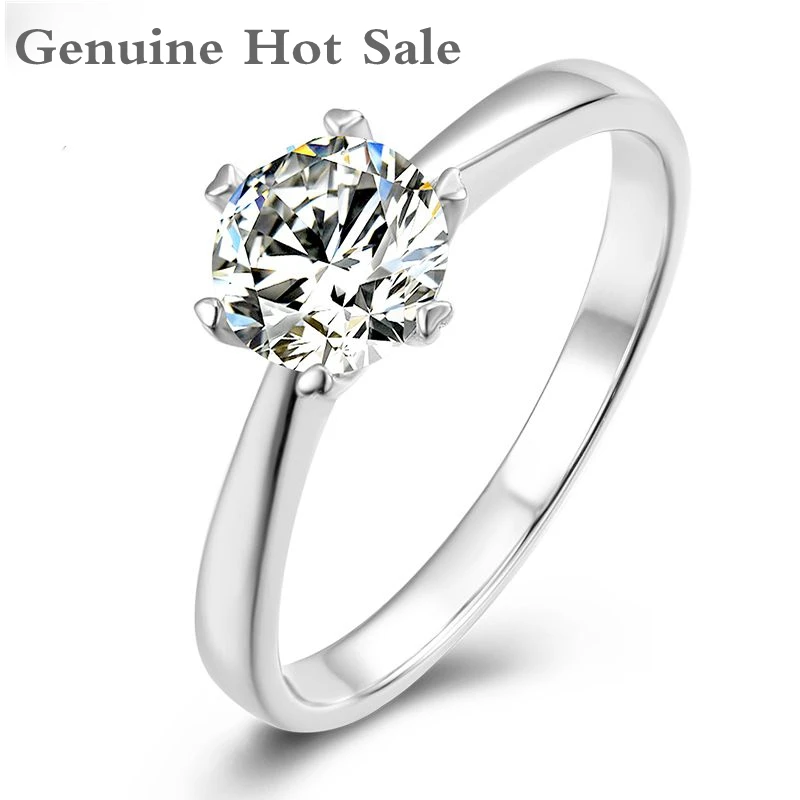 

Кольцо из серебра 6,5 пробы с муассанитом, 925 мм