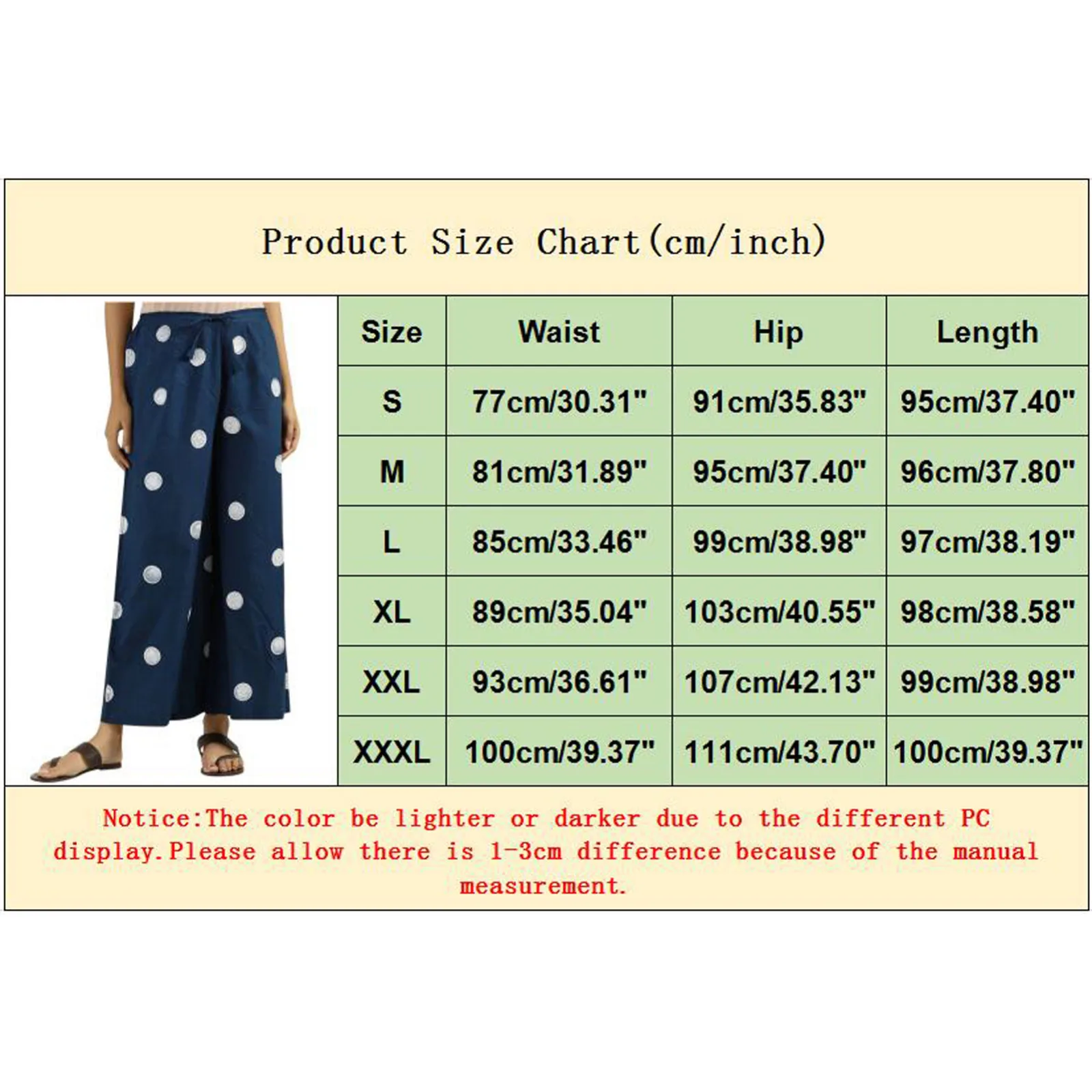 

40# 40# Polka Dot Printing Pants For Women Loose Trousers Pocket Plus Size Pants Aesthetics Plus Size Wide Leg Sweatpants Pants