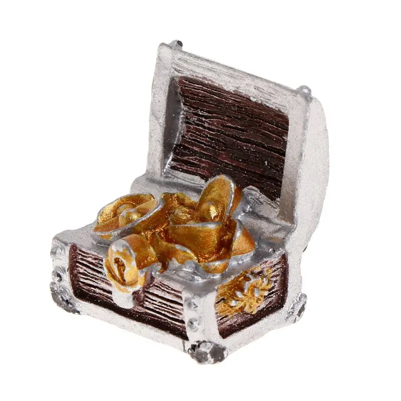 Сундук с сокровищами Античная Творческий аквариум декорация для аквариума