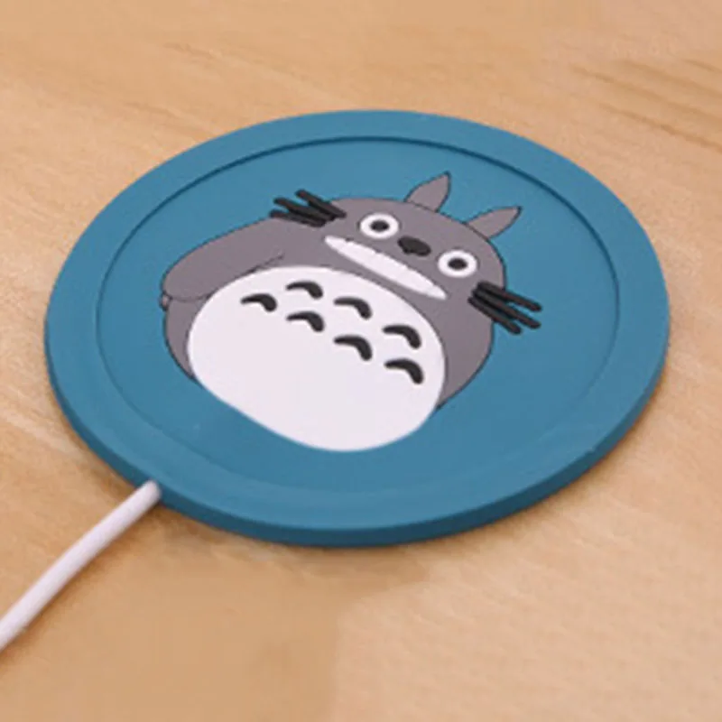 USB теплее гаджет мультфильм Силиконовые тонкие чашки-Pad кофе чай напиток usb нагревательный лоток кружка Pad хороший подарок