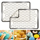 30 отверстия Макарон силиконовый коврик для выпечки с антипригарным покрытием для выпечки печенья коврик термостойкий помадка для бисквита Печь вкладыш листы Кухня инструмент
