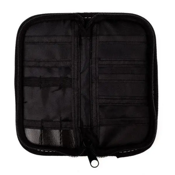 

Portable Nylon Bifold Dart Case Holds 12 Darts Flights Zipper Bag Purse
