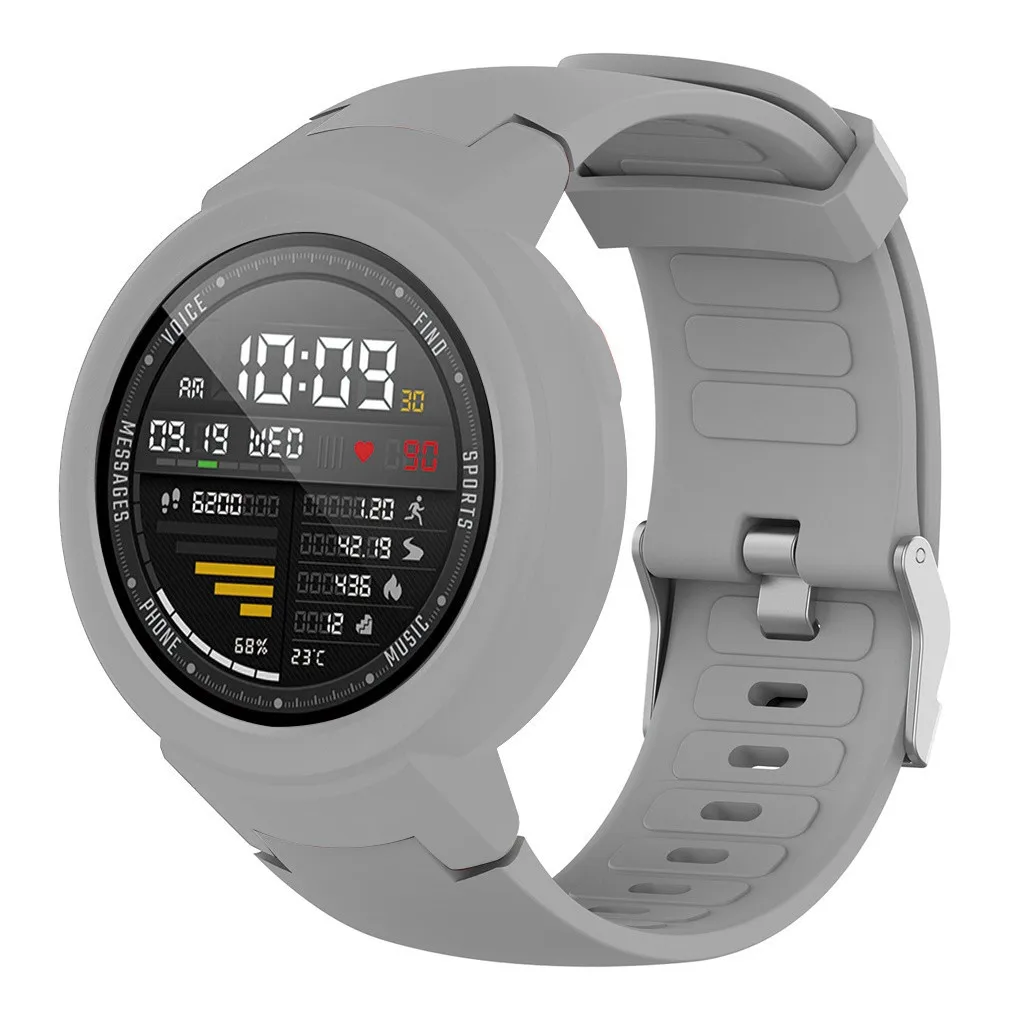 Силиконовый ремешок для часов + ТПУ защитный чехол Huami Amazfit Verge Youth Watch модный