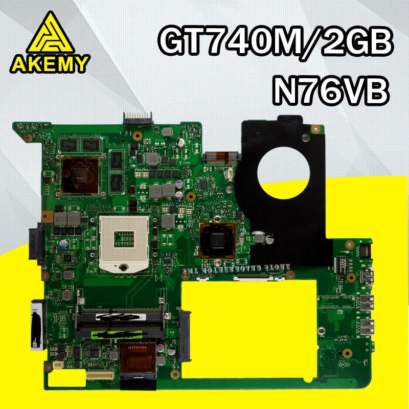 Для For Asus N76VJ N76VB N76VZ N76VM N76V REV2.0 материнская плата для ноутбука GT740 2 ГБ DDR3 HM76 чипсет
