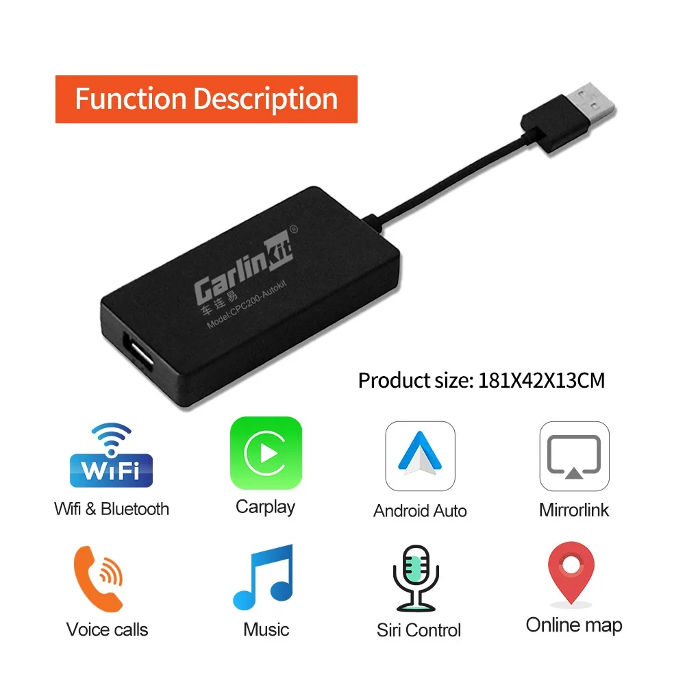 Carlinkit беспроводной ключ Apple CarPlay и Android авто для изменения Автомобильные услуги