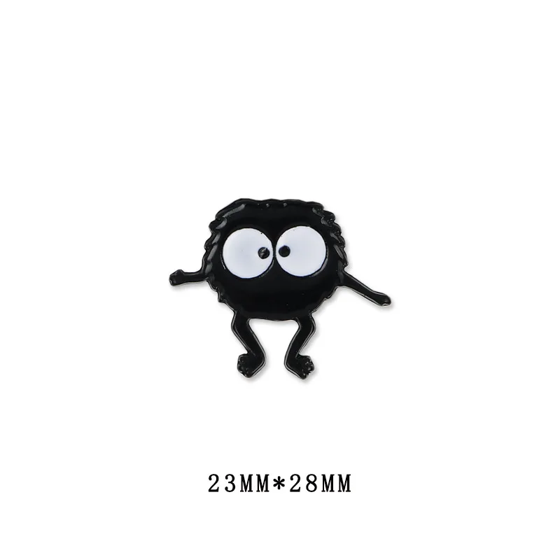 Новинка украшающая эмалированная булавка My Neighbor Totoro Soot Sprite Волшебная пыль с