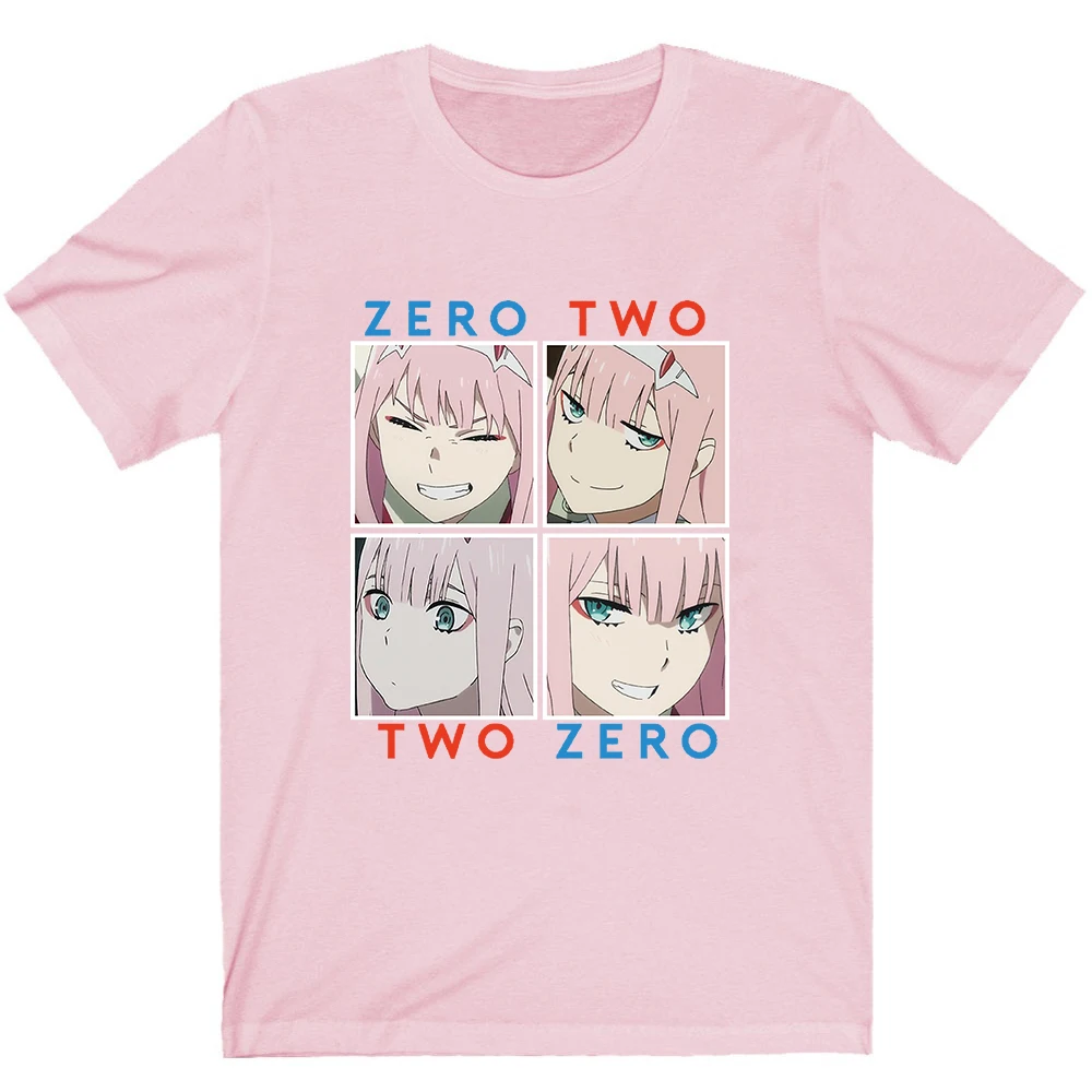 Футболка Гая в Фране мужская хлопковая аниме Zero Two 02 одежда топы из | Мужская