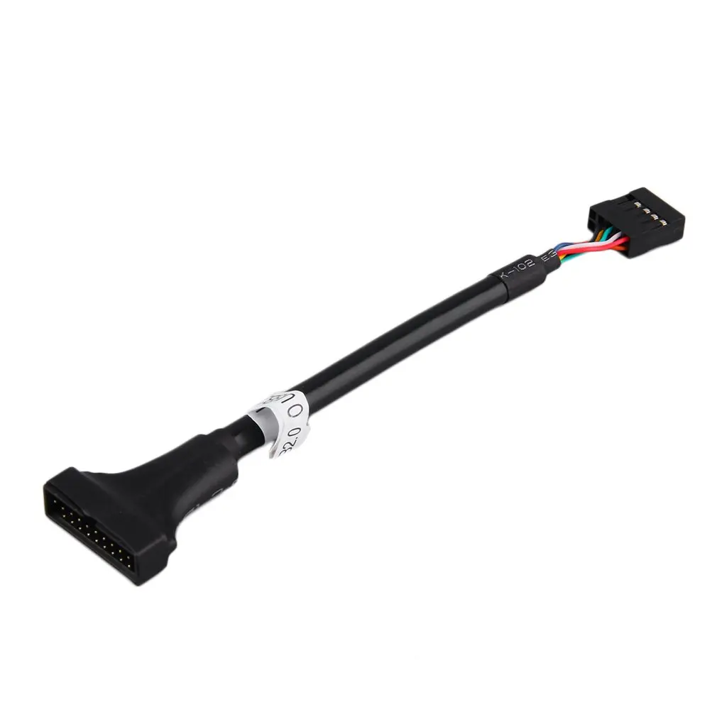 2019 Новый USB 2 0 9 контактный разъем для материнской платы 3 20 Pin мужской удлинитель в